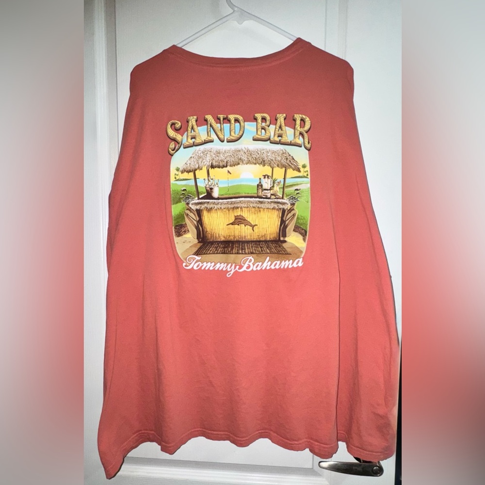Tommy Bahama Sand Bar Coral Short-Sleeve Logo Crew Tee - EUC - Picture 4 of 7
